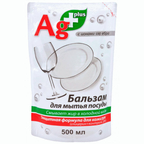 Бальзам для мытья посуды Biof Ag+ дой-пак 500 мл